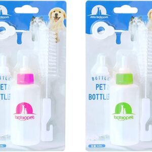 Pet Nursing Kit Pet Bottles and Nursing Supplies Pet Milk Dispenser Feeding Pet Nursing Kit, Green