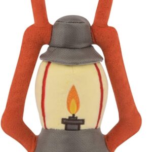 P.L.A.Y. Cute Plush Dog Toys - Camping, Outdoor Themed Durable Squeaker Chew Toy, Great for Puppies & Small, Medium, Large Dogs - Machine Washable, Recycled Materials (Camp Corbin Pack Leader Lantern)