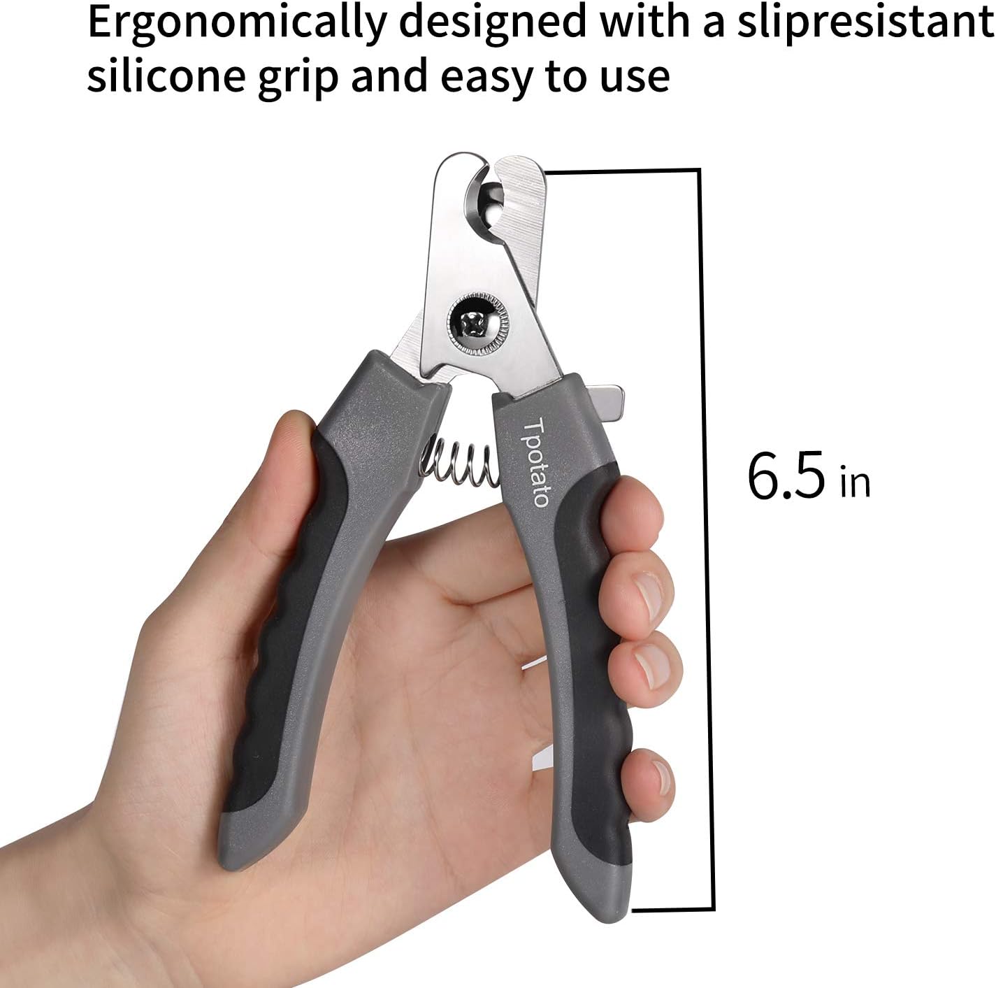 Tpotato Dog Nail Clippers,Dog Nail Trimmers for Large Breed Dog with Quick Sensor,Safari Professional Cat Nail Clipper with Safety Guard and Nail File. - Image 6