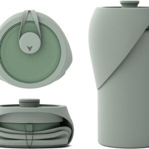 SÄKER Portable Dog Water Bottle, Collapsible Water Bottle for Dogs Perfect for Walking, Hiking and Outdoors | Works as a Portable Water Bowl | Designed in Montreal - 550ml