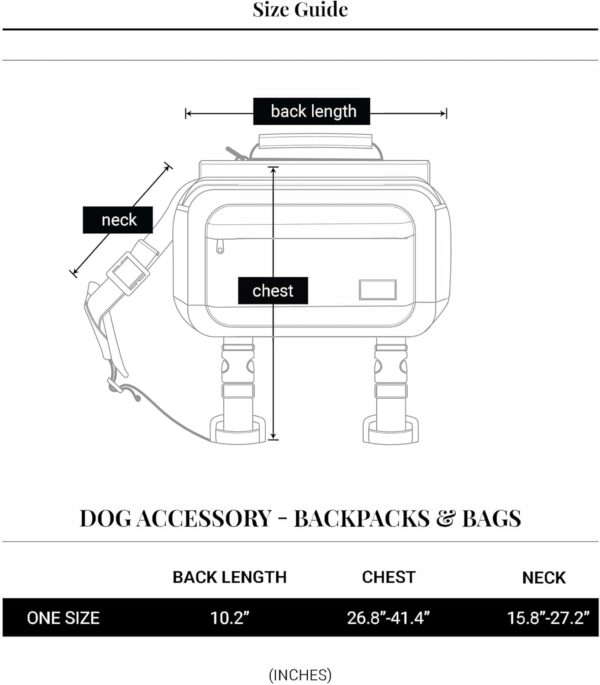 Dog Backpack Harness for Medium & Large Breeds Dogs – Dog Hiking Saddle Bag with Handle & Large Side Pockets for Camping & Day Trips - Image 6