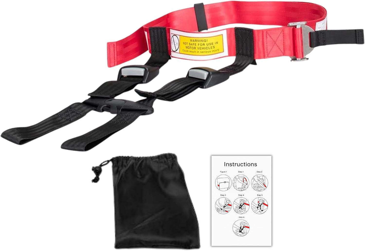 Child Airplane Travel Harness - Portable & Lightweight Travel Harness for Toddlers and Kids - Easy Flight Accessory for Family Trips - Image 4