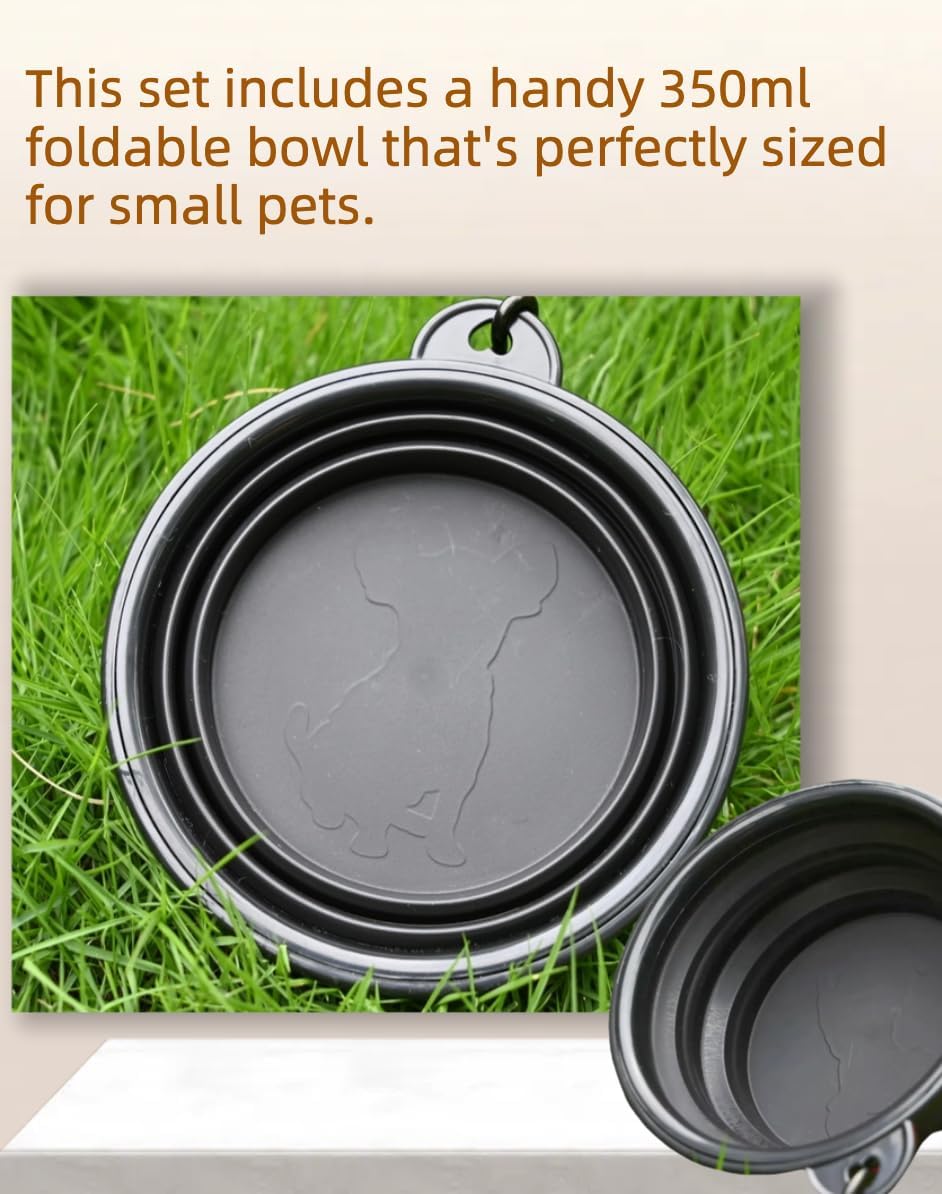Large Collapsible Dog Bowl for Traveling Hinking Camping,2-Pack Portable Silicone Bowls with2 Sizes(34oz+12oz),Foldable Bowl with Slow Feeding Function - Image 4