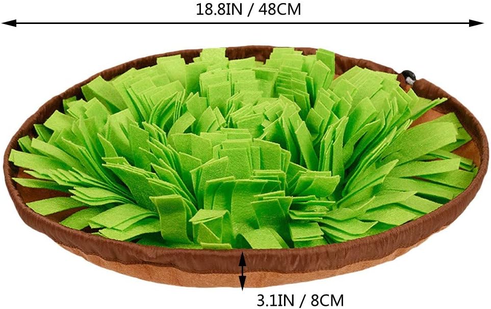 AWOOF Pet Snuffle Mat for Dogs, Interactive Feed Game for Boredom, Encourages Natural Foraging Skills for Cats Dogs Bowl Travel Use, Dog Treat Dispenser Indoor Outdoor Stress Relief - Image 8