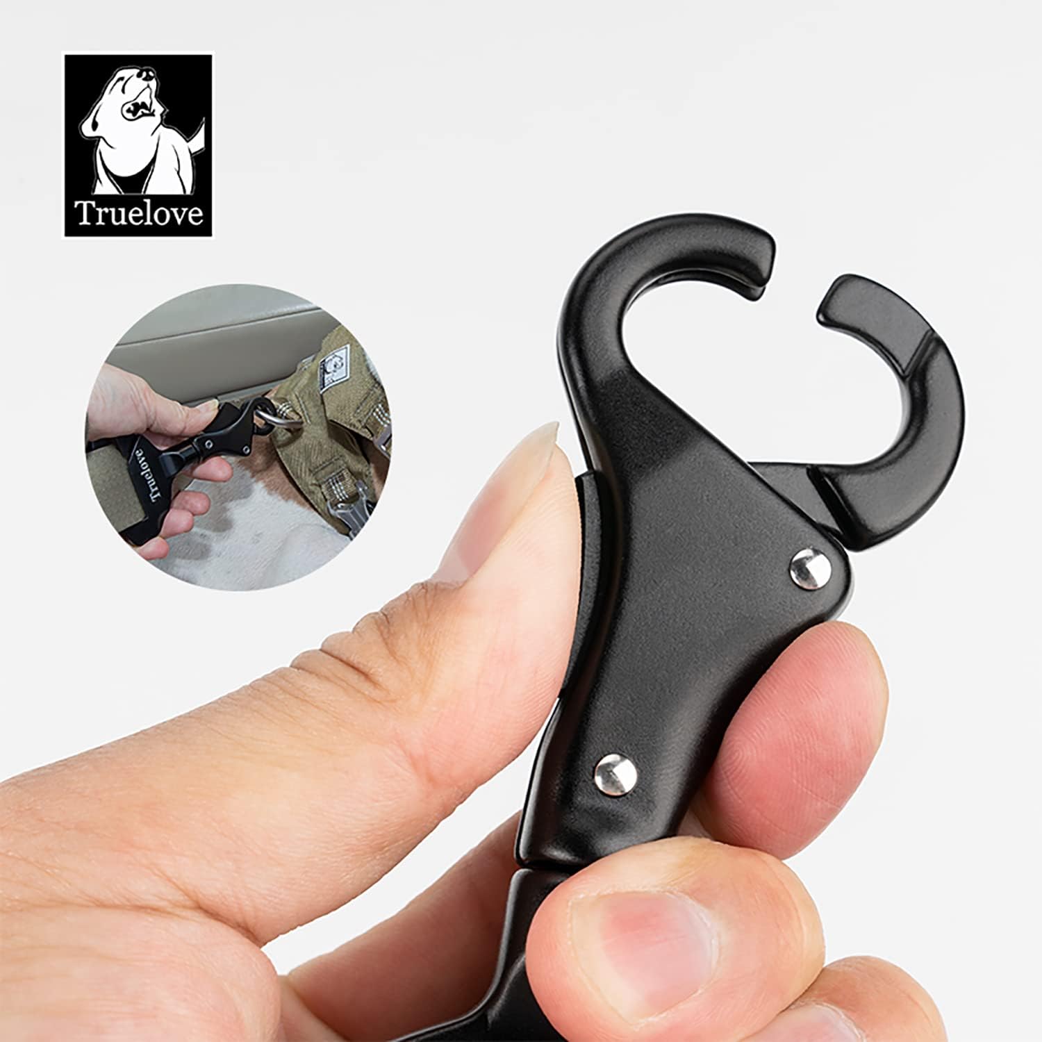 TRUE LOVE Vehicle Seat Belt Safety Buckle Lock, Fit Pet Harness Dog Car Travel Portable Lightweight - Image 3