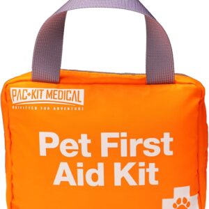 Pac-Kit Pet First Aid Kit for Dogs, Cats, and Other Animals in Soft-Sided Organized Zipper Case, 38 Pieces