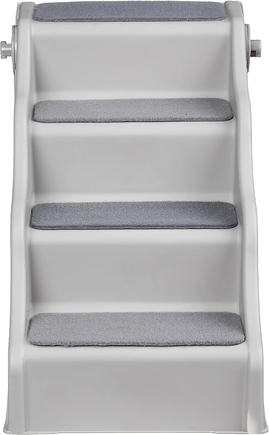 Amazon Basics Foldable Non-Slip Pet Stairs, Steps for Dogs and Cats, 14.6'' W x 22.75'' D x 19.5'' H, Grey - Image 3