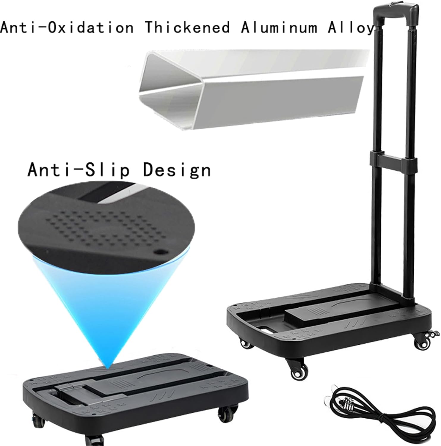 Pet Carrier RollerRoller Cart with Bonus Elastic Strap Effortless Mobility and Convenience for Your Pet Travel Gear (Cart Only) (A) - Image 5