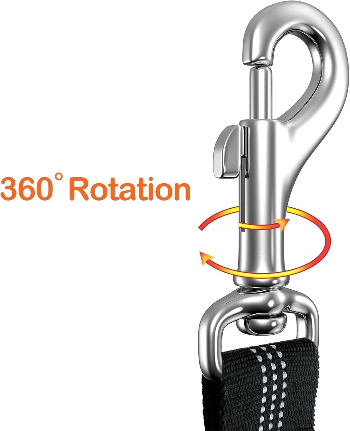 2 Piece Set Dog Seat Belt Retractable Dog Car Seatbelts Adjustable Pet Seat Belt for Vehicle Headrest Restraint Adjustable Heavy Duty & Elastic & Durable Car Harness for Dogs - Image 5