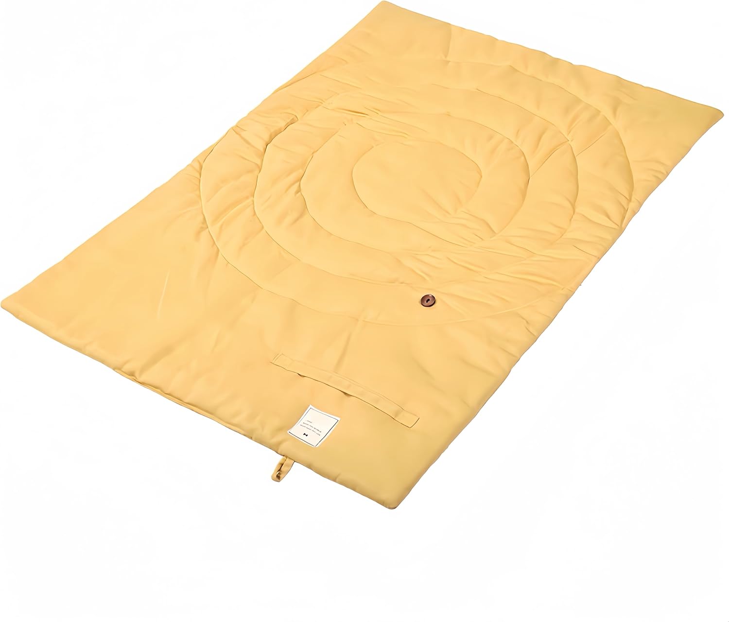 Foldable Waterproof Dog Mat | 37.4"x25.6" Portable Camping Travel Bed with Handle | All-Breed Training Pad, Machine Washable | Blocks Moisture, Easy Clean for Outdoor Adventures (Yellow) - Image 3