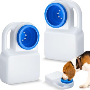 2 Pcs 3 Quart Dog Travel Water Bowl Portable Pet No Spill Water Bowl for Pet Dispenser for Small Large Dogs Cats Camping Hiking