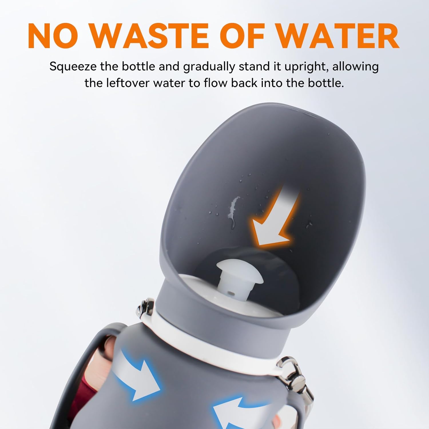 Dog Water Bottle 27 OZ Large Capacity Dog Water Dispenser Portable Pet Travel Water Bottle for Outdoor, Hiking, Travel - Image 5