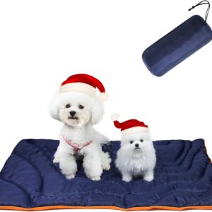 Outdoor Dog Mat, Portable, Waterproof, Washable, Large Size Roll Up Travel Camping Pet Bed (Large)