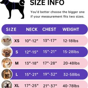 IVY&LANE No Pull Dog Harness for Medium Dogs, Dog Vest Harness with Leash, Safety Belt and Storage Strap, Fully Adjustable Harness, 360° Reflective Strip, Soft Handle (Purple, M)