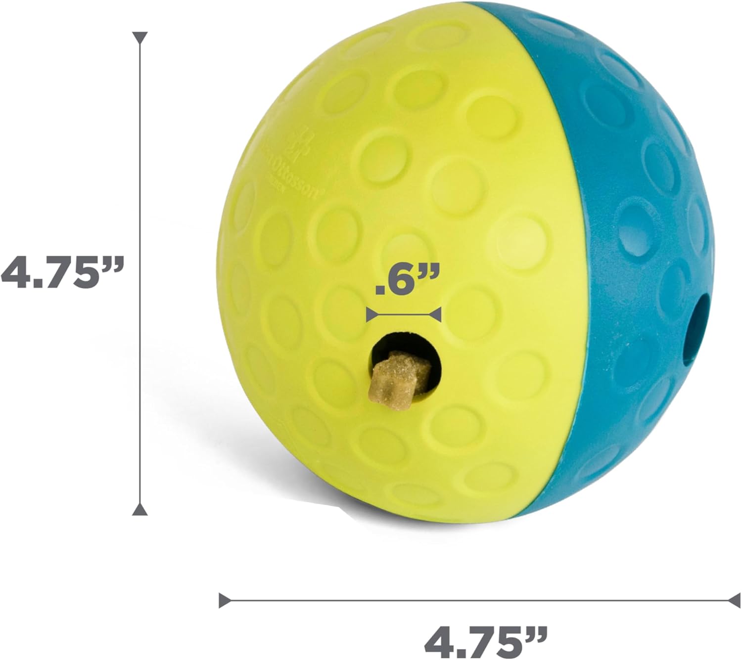 Outward Hound by Nina Ottosson Treat Tumble Interactive Puzzle Ball Dog Toy, Level 1 Beginner, Blue, Small (4.75" Diameter) - Image 7