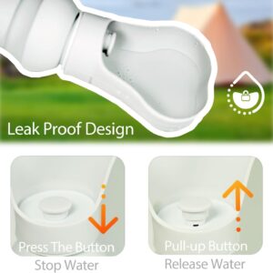 BMN Portable Dog Water Bottle, Collapsible Pet Water Bottle,Large Capacity for Big Dogs， Leak-Proof Travel Dispenser, Foldable Bowl for Hiking Walking Outdoors，19oz