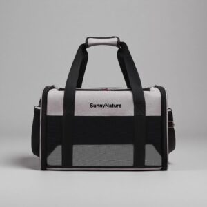 Cat Dog Carrier for Small Medium Pets up to 18 Lbs, Lightweight Portable Pet Bag, TSA Airline Approved Carrier, Soft Sided Cat Bag, Collapsible Travel Carrier(17x11x11 Grey)