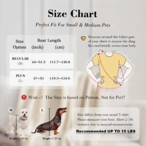 Dog & Cat Carrier Sling, Adjustable Soft Padded Shoulder Puppy Carrier, Hands-Free Dog Carrier Bag with Double Safety Buckles Premium Material for Outdoor Travel (Apricot, M)