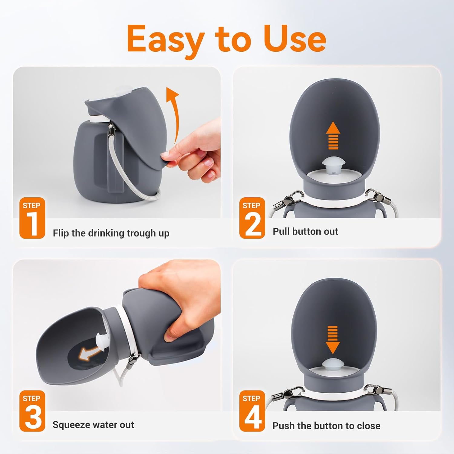 Dog Water Bottle 27 OZ Large Capacity Dog Water Dispenser Portable Pet Travel Water Bottle for Outdoor, Hiking, Travel - Image 6