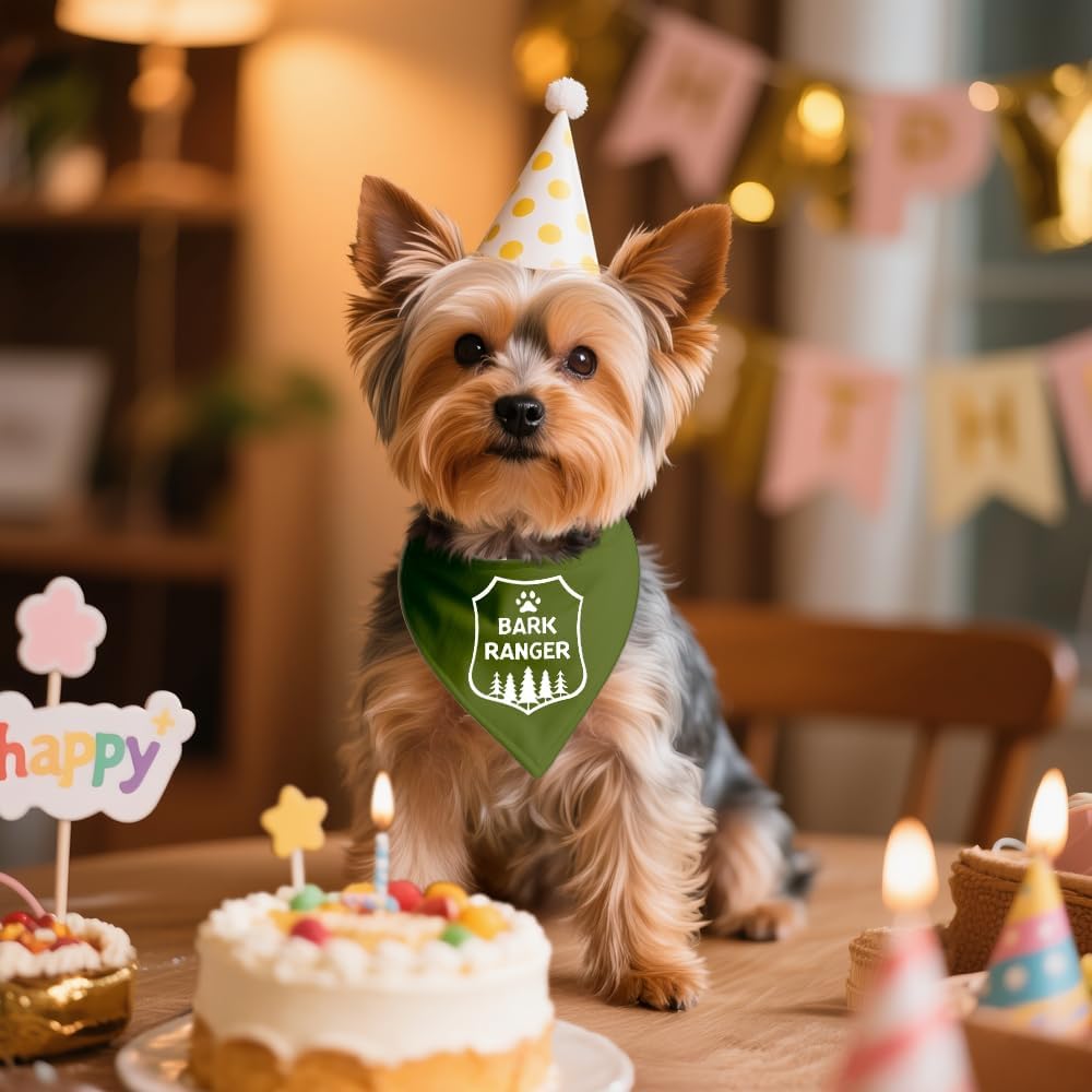 Funny Outdoor Dog Bandana, Puppy Scarf Photo Prop for Outdoor Adventure Hiking Camping Mountain, Gifts for Ranger (Forest) - Image 4