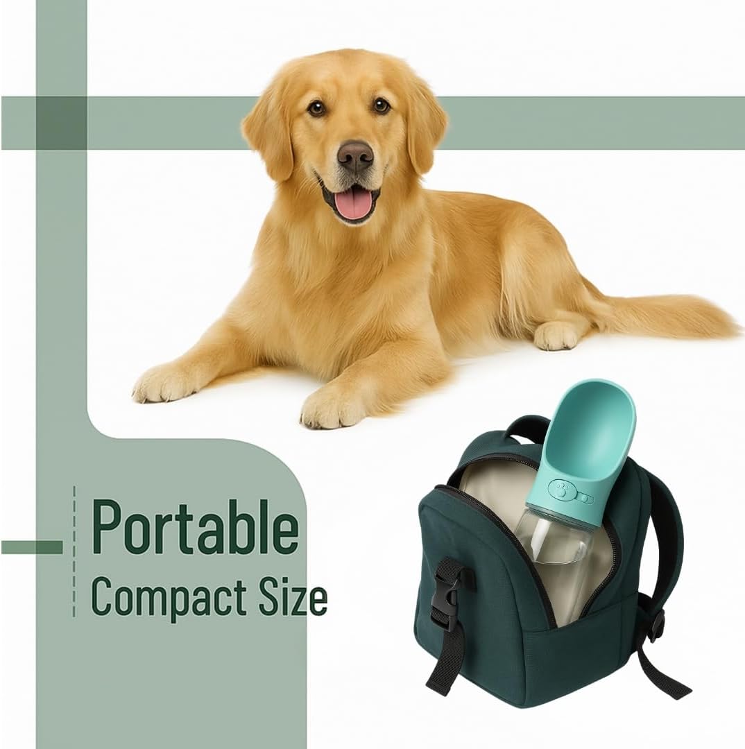 Portable Dog Water Bottle,19oz, Portable Dog Water Bottle Dispenser - Image 3