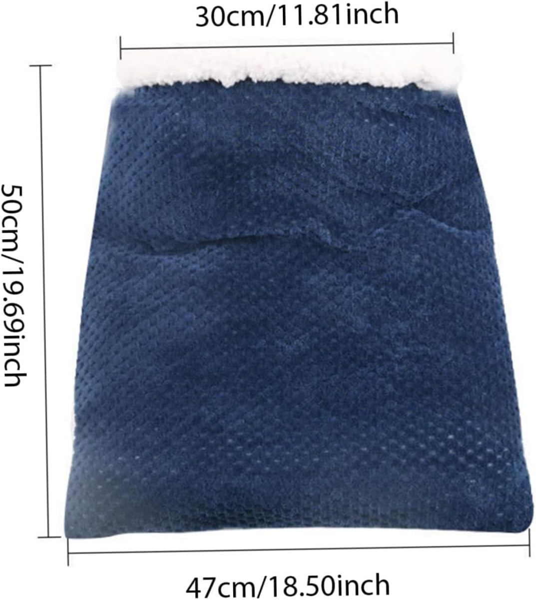 Cat Winter Sleeping Bag, Bed Cave, Soft Plush Large Sack Self Warm Bed, Pet Mat Warming Pad for Indoor Cats and Small Dogs - 19.6 * 18.5 Inch (Gray) - Image 7