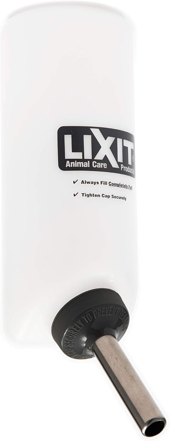Lixit Wide Mouth Water Bottles for Large and Small Dogs (32oz Large Dog, White) - Image 2