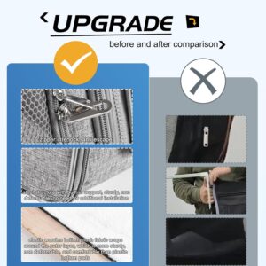 Suertree Cat Carrier for 2 Cats, Pet Travel Carrier for Cats and Small Dogs Up to 45 Lbs, Bowls, and Locking Zippers