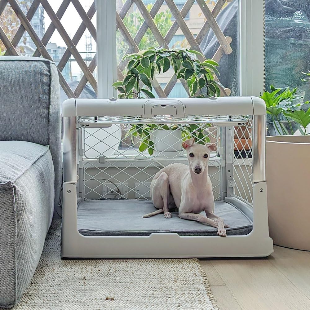 DIGGS Snooz Memory Foam Dog Bed - Ideally Sized Revol Dog Crate Pad - Premium Orthopedic Pet Bed for Crate or Home - Grey, Small - Image 5