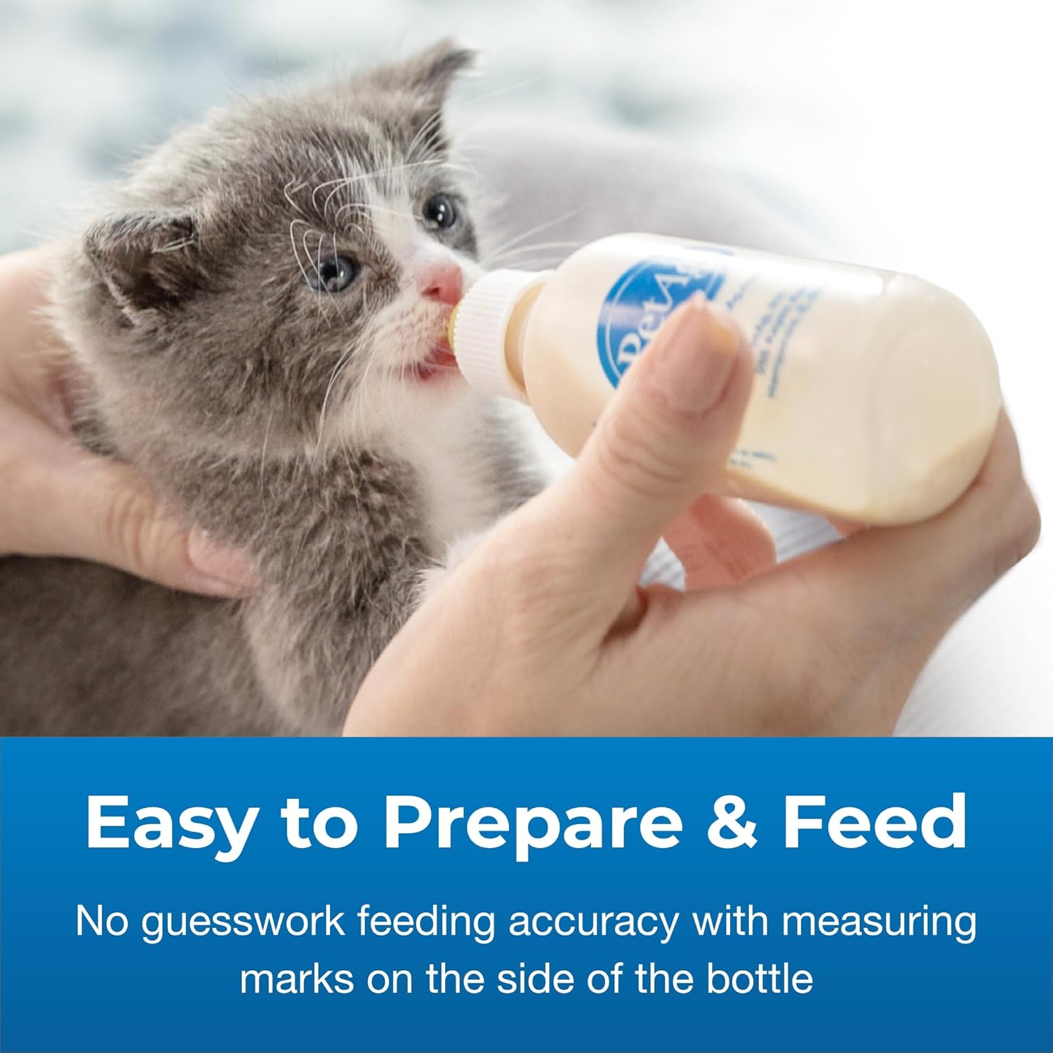 PetAg Nursing Kit - 2 oz, Pack of 2 - Promotes The Natural Feeding of Liquids to Baby Animals - Each Kit Includes 2 oz. Bottle with Cap, 5 Nipples & Cleaning Brush - Image 4
