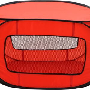 Portable Pop Up Dog Crate-X Large, Red