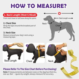 Dog Raincoat Reversible, Single Side Slicker Poncho Adjustable Waterpr...