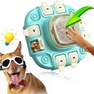 Dog Puzzle Toy 2 Levels, Dog Treat Puzzle Slow Feeder, Interactive Enrichment Toys for Boredom and Mental Stimulation