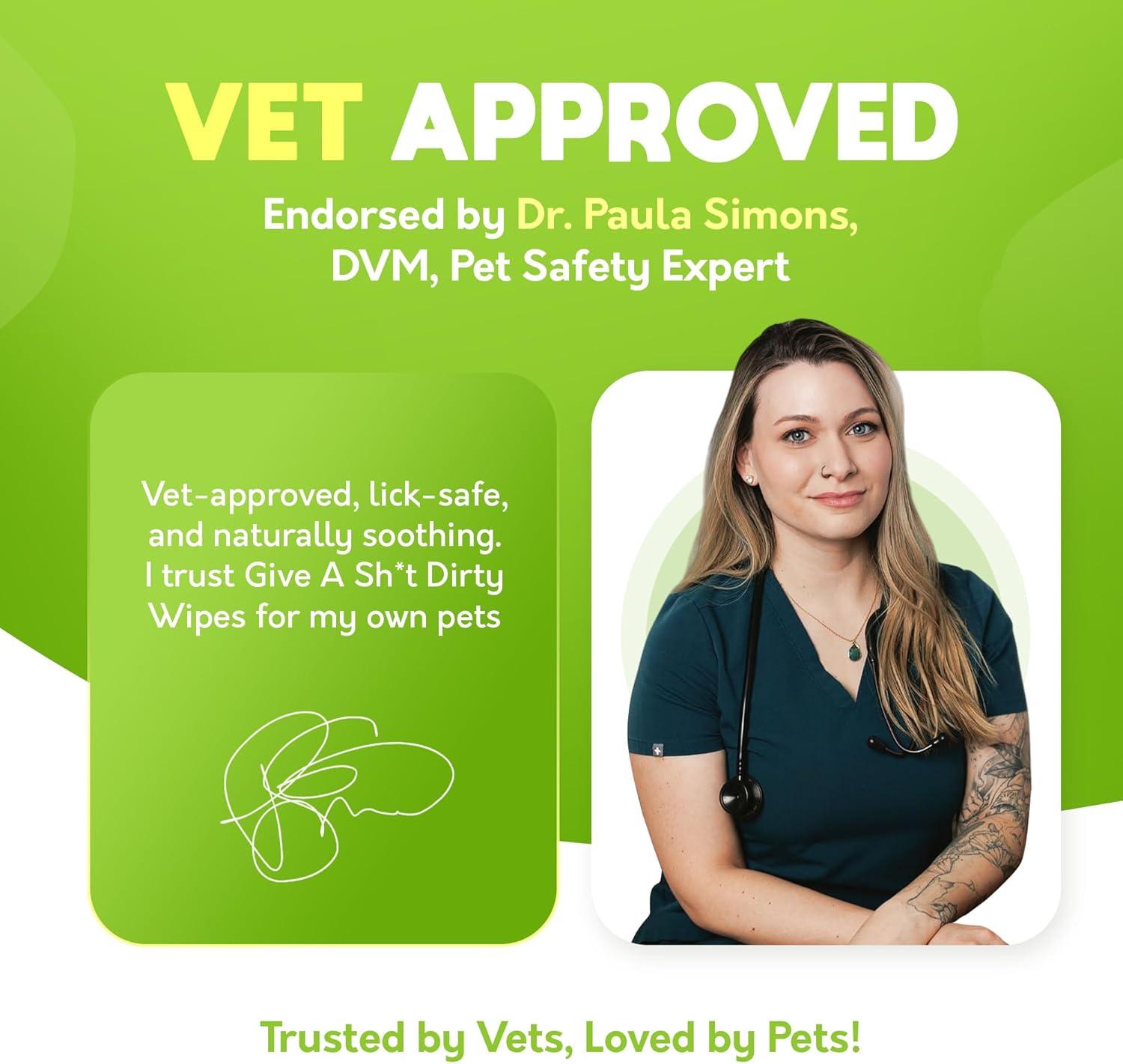 Lick-Safe Pet Wipes for Dogs & Cats - Vet-Approved & Hypoallergenic - Cleans Mud, Odors & Dander - Feline & Dog Wipes for Paws, Face & Butt - Earth-Friendly & Unscented Cat Cleaning - Pack of 100 - Image 2