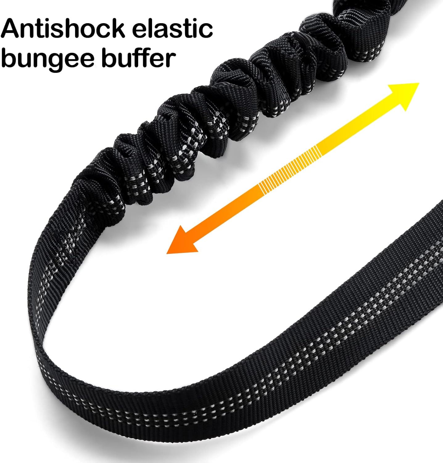 2 Piece Set Dog Seat Belt Retractable Dog Car Seatbelts Adjustable Pet Seat Belt for Vehicle Headrest Restraint Adjustable Heavy Duty & Elastic & Durable Car Harness for Dog - Image 5