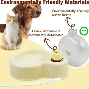 Dog Portable Water Bottle with Bowl – 13oz Capacity Outdoor Water Dispenser, Essential for Dogs’ Camping, Hiking, Beach Trips, Road Trips, Park Walks & On-The-Go Activities