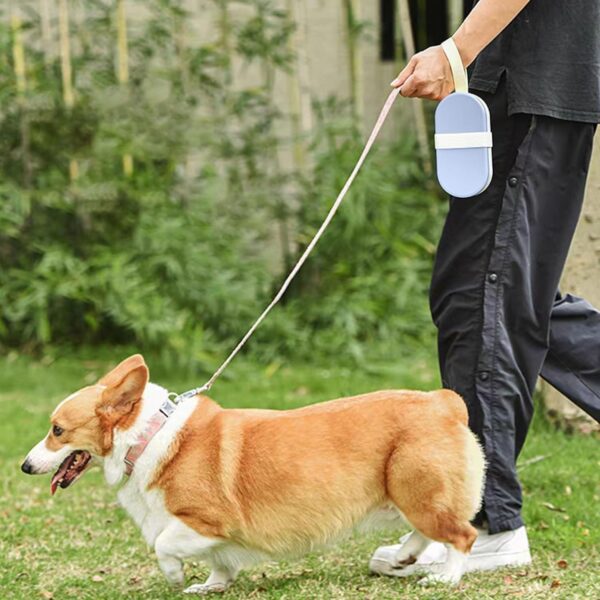 Dog Water Bottle, Portable Dog Travel Water Bottle Dispenser with Treat Container, Pet Water Bottle and Bowl 2 in 1 for Puppy Kitten Rabbit, Dog Travel Accessories for Outdoor Walking, Hiking, Camping - Image 7