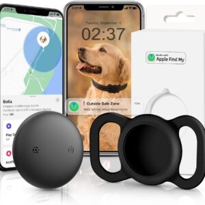VB GPS Tracker for Dogs (1 Pack), Mini GPS Cat Tracker, Smart Pet Activity Tracker (iOS Only), No Monthly Fee, Compatible with Apple Find My, Anti-Lost, Finder Tag for Vehicles/Pets/Kids/Items