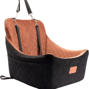Dog Car Seat for Medium Sized Dog,Pet Travel Car Bed with Seat Belt Ch...