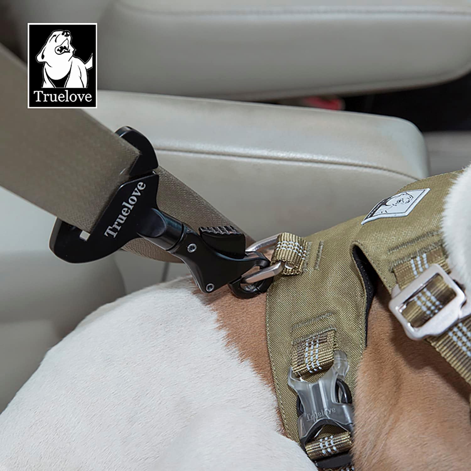 TRUE LOVE Vehicle Seat Belt Safety Buckle Lock, Fit Pet Harness Dog Car Travel Portable Lightweight - Image 5