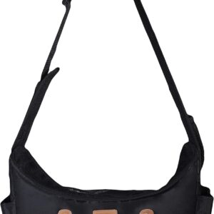 Pet Gear Tote/Sling Carrier for Cats/Dogs, Storage Pocket, Removable Washable Liner, Zippered Top and Mesh Windows, Onyx