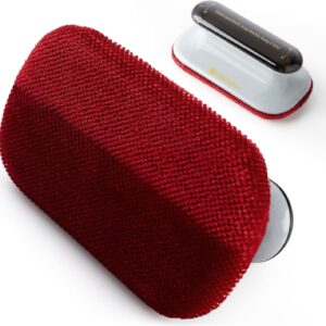 DELOMO Portable Pet Hair Removal Tool for Car, Car Detailing Dog Hair Remover, Mini Pet Hair Remover Brush for Auto Detailing, Furniture, Carpet, Lint (Size: 4.72" L × 2.76" W)