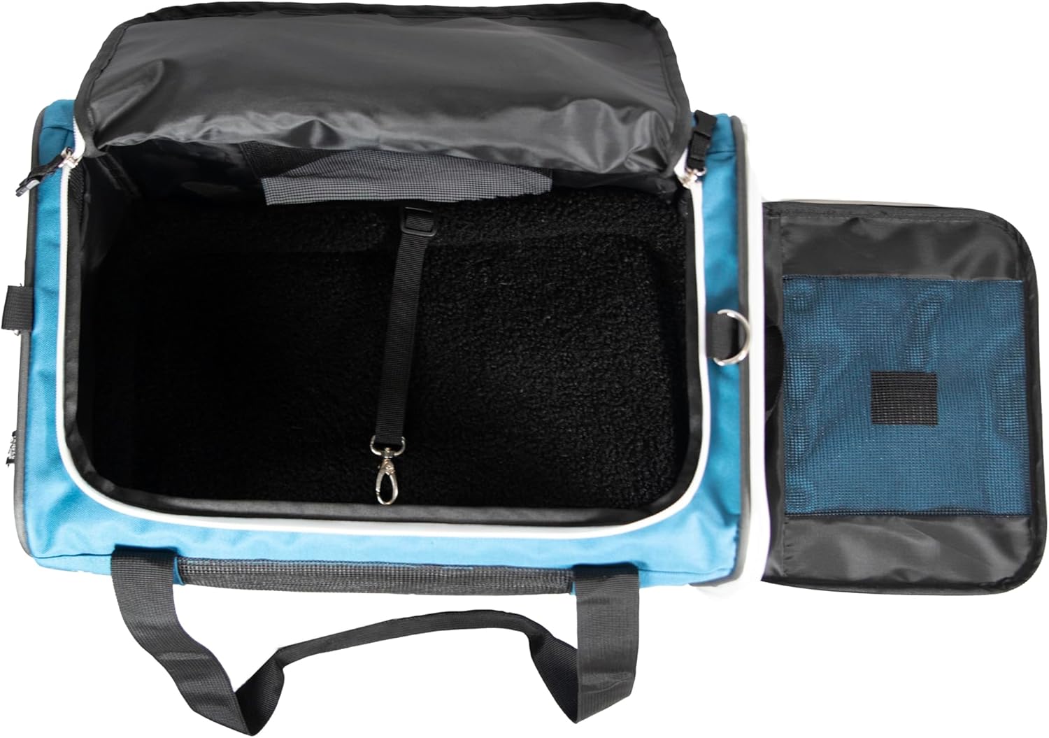 Travel Cat The Odyssey Soft Cat Carrier - Portable Comfort Soft Sided Travel Carrier for Small, Medium Cat, Kitten up to 20 LBs - Pet Travel Carrier Backpack with Shoulder Strap (Blue) - Image 7