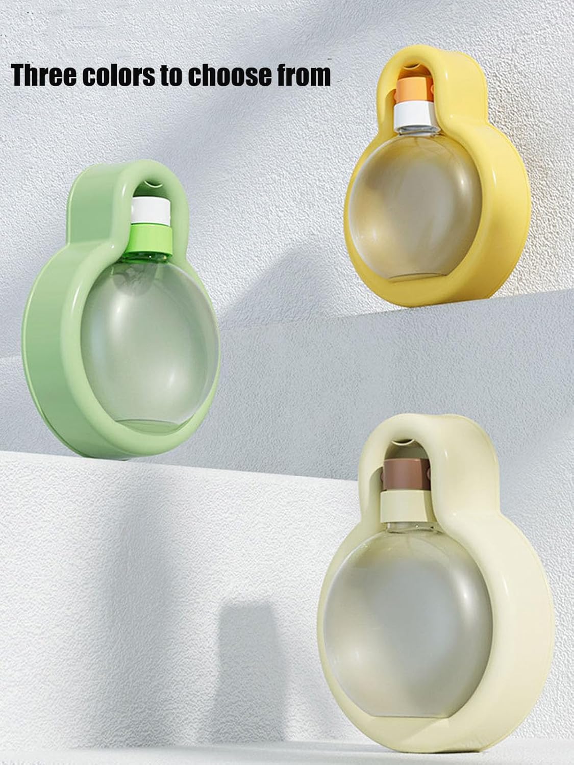 17OZ Portable Foldable Pet Dog Walking Water Bottle, Pet Travel Water Dispenser for Outdoor Walking, Hiking, and Travel Gravity Water Kitten Drinker(Yellow) - Image 5