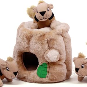 Outward Hound Hide A Squirrel Plush Dog Toy Puzzle, Medium