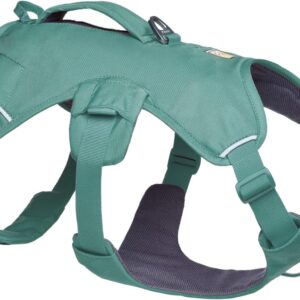 Ruffwear, Web Master, Multi-Use Support Dog Harness, Hiking and Trail Running, Service and Working, Everyday Wear, River Rock Green, Large/X-Large