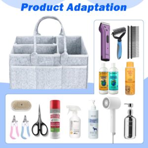 Pet Grooming Tote Bag, Dog Storage Organizer for Grooming Supplies Multiple Pockets, Lightweight and Durable Design (Bag Only)