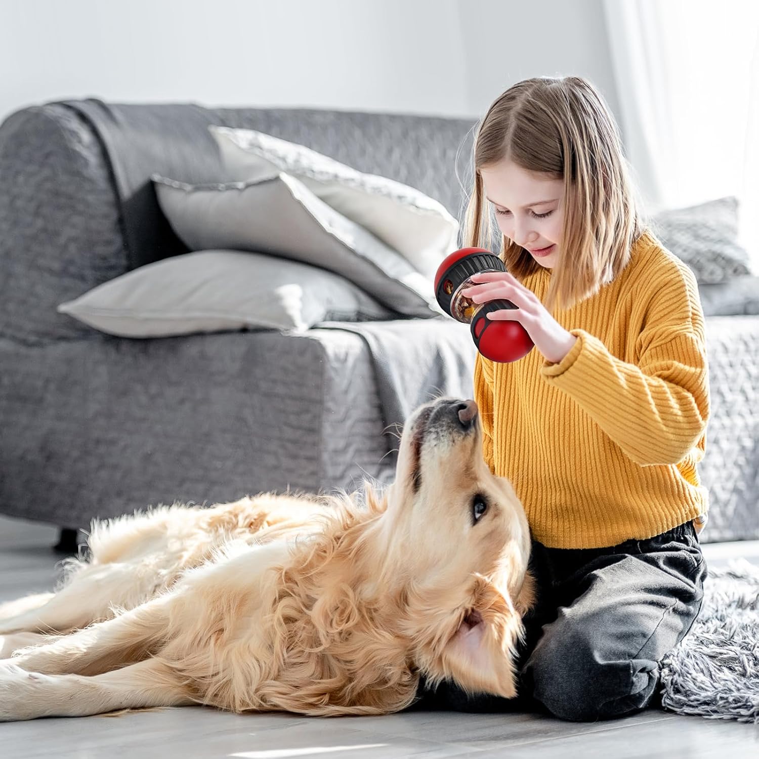 Dog Treat Toy, Interactive Treat Dispensing Dog Toys, Adjustable and Durable Dog Puzzle Toy for Small/Medium/Large Breed Dogs to Keep Them Busy - Image 6