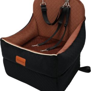 Car Dog Booster Seat,Interior Height 7 Inches Elevated for Small Dog u...