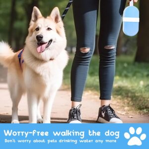 Dog Water Bottle with Dishwasher Safe Design, LCE Cream Styling Foldable Portable Pet Water Bottle for Dog Cat Outdoor Walking Hiking, Leak-Proof Dog Water Bowl Dispenser for Travel (Yellow)